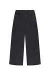 Self-portrait Self Portrait Wide Leg Jeans In Grey
