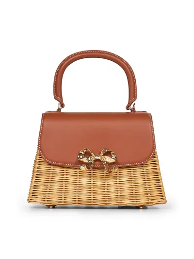 Self-portrait Self Portrait Women Beige Mini Bow Handbag