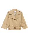 Self-portrait Women Beige Trench Coat In Neutral
