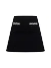 Self-portrait Self Portrait Skirt With Shimmering Crystals In Black