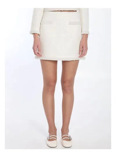 SELF-PORTRAIT WOMEN'S BOUCLÃ© MINI SKIRT