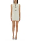 Self-portrait Bouclé Mini Dress With Bow