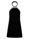 Self-portrait Boucle Pearly-trim Mini Dress