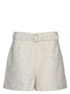 Self-portrait Structured Bouclé Shorts
