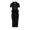 Self-portrait Self Portrait Women Bow Crochet Midi Dress In Black