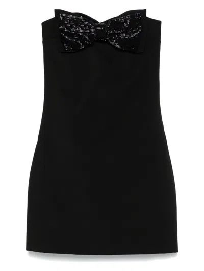 SELF-PORTRAIT WOMEN'S BOW DETAIL MINI DRESS