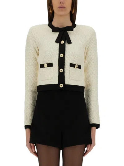 Self-portrait Women Cardigan With Bow And Sequins