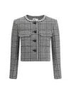 Self-portrait Wool Houndstooth Tailored Jacket Jackets Multicolor