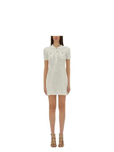 SELF-PORTRAIT WOMEN'S COTTON BLEND KNITTED DRESS