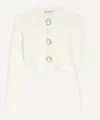 Self-portrait Women's Cream Wool Cardigan In Neutral