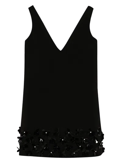 SELF-PORTRAIT WOMEN'S CREPE 3D SEQUIN MINI DRESS