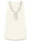 Self-portrait Women's Yellow Crepe Bow Mini Dress In Yellow