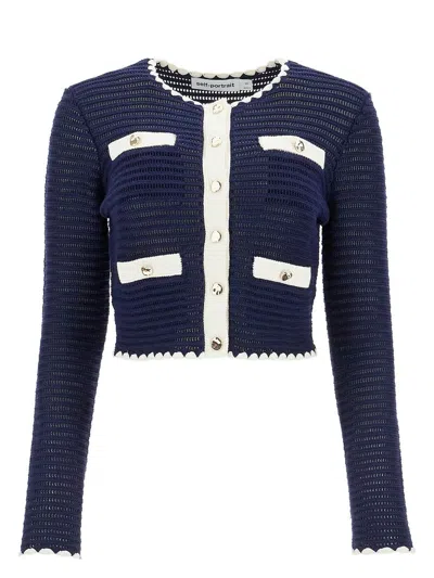 SELF-PORTRAIT WOMEN'S CROCHET CARDIGAN