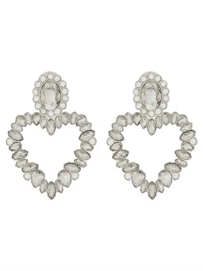 Self-portrait Women "crystal Heart" Earrings