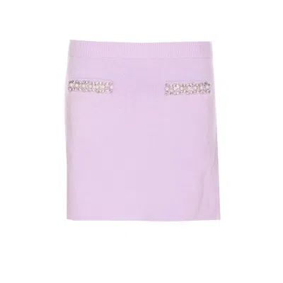 SELF-PORTRAIT SELF PORTRAIT WOMEN CRYSTAL KNIT SKIRT