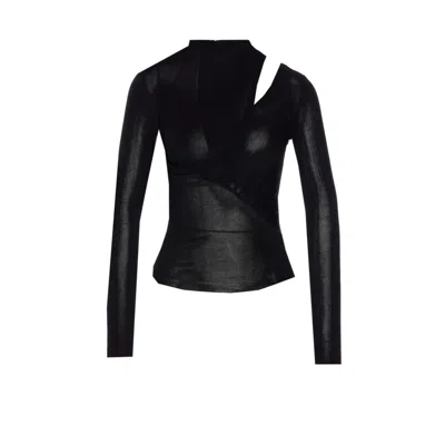 Self-portrait Self Portrait Women Cut Out Knit Top In Black