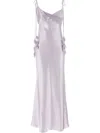 Self-portrait Flower Maxi Dress In Blue