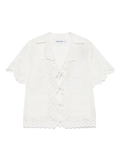 Self-portrait Women Embroidered Shirt