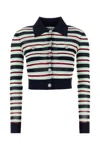 Self-portrait Self Portrait Maglia Navy Striped Viscose