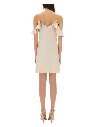 SELF-PORTRAIT WOMEN'S FLOWER SATIN MINI DRESS