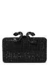Self-portrait Self Portrait Black Crystal Box Clutch In Black