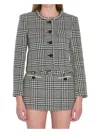Self-portrait Wool Houndstooth Tailored Jacket Jackets Multicolor