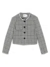 Self-portrait Wool Houndstooth Tailored Jacket Jackets Multicolor