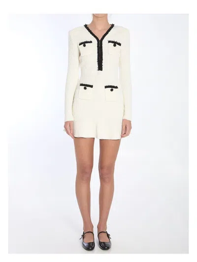 Self-portrait Knit Mini Dress In Multi
