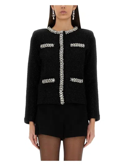 SELF-PORTRAIT WOMEN'S KNITTED CARDIGAN WITH SEQUINS