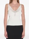 Self-portrait Self Portrait Women Lace Trim Knit Top In White