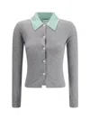 Self-portrait Grey Merino Wool Sweaters And Cardigans Gray In Gray