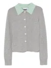 Self-portrait Grey Merino Wool Sweaters And Cardigans Gray In Gray