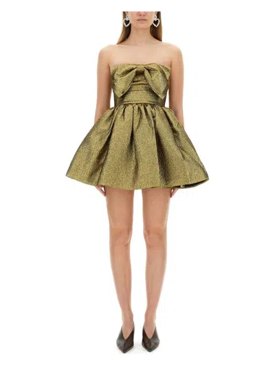 SELF-PORTRAIT WOMEN'S METALLIC JACQUARD MINI DRESS
