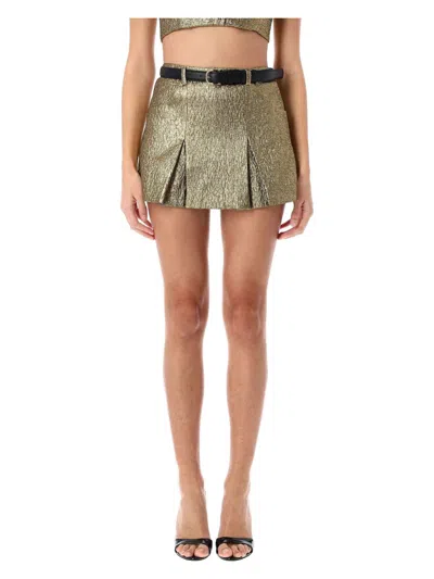 SELF-PORTRAIT WOMEN'S METALLIC JACQUARD SKORT