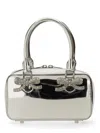 Self-portrait Silver-colored Handbag With Bows On The Front In Silver