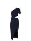 Self-portrait Self Portrait Rhinestones Midi Dress In Blue