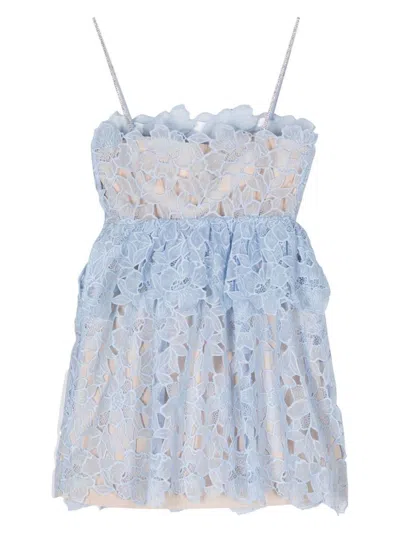 SELF-PORTRAIT WOMEN'S ORGANZA LACE MINI DRESS