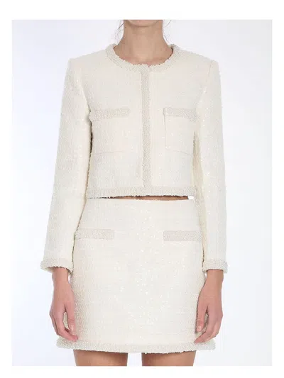 SELF-PORTRAIT WOMEN'S PEARL TRIM JACKET