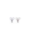 Self-portrait Micro Bow Pink Droplet Earrings Accessories