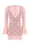 Self-portrait Self Portrait Women Pink Crochet Mini Dress In Pink