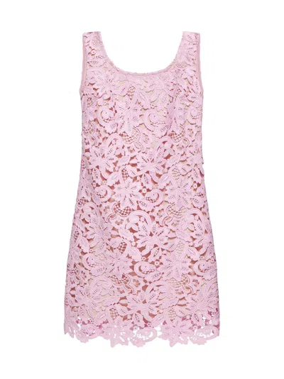 Self-portrait Self Portrait Women Pink Floral Lace Mini Dress