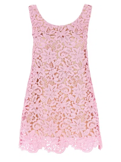 Self-portrait Self Portrait Women 'pink Floral Lace Mini' Dress