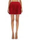 Self-portrait Pleated Knitted Mini Skirt