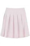 Self-portrait Self Portrait Women's Pleated Satin Mini Skirt In Pink