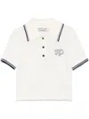 Self-portrait Women Polo With Sp Application In White