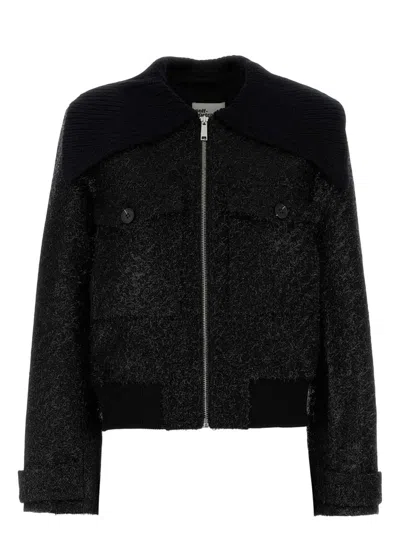 SELF-PORTRAIT WOMEN'S POLYESTER BLEND BOMBER JACKET