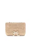 Self-portrait Self Portrait 'raffia Bow Charm' Shoulder Bag