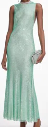 Self-portrait Dresses In Green