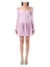 Self-portrait Self Portrait Lilac Viscose Blend Dress In Pink