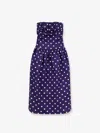 Self-portrait Self Portrait Women Satin Dotted Midi Dress In Blue